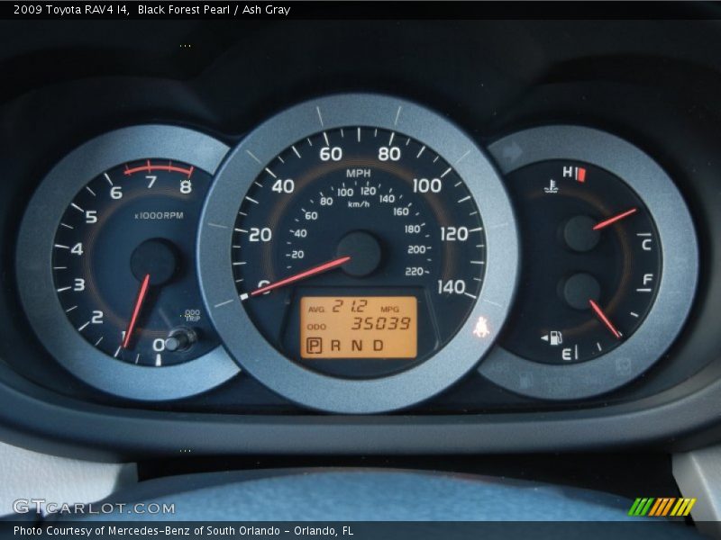 Black Forest Pearl / Ash Gray 2009 Toyota RAV4 I4