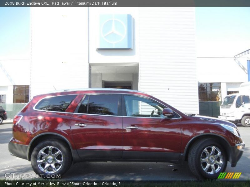 Red Jewel / Titanium/Dark Titanium 2008 Buick Enclave CXL