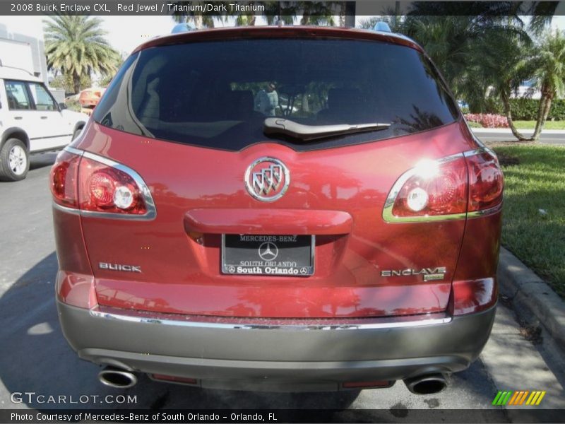 Red Jewel / Titanium/Dark Titanium 2008 Buick Enclave CXL
