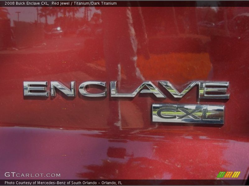 Red Jewel / Titanium/Dark Titanium 2008 Buick Enclave CXL