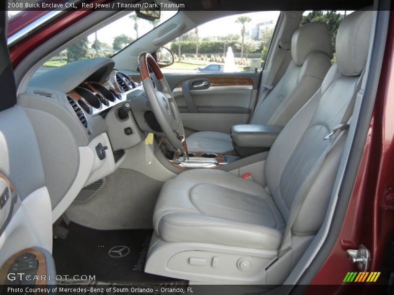 Red Jewel / Titanium/Dark Titanium 2008 Buick Enclave CXL