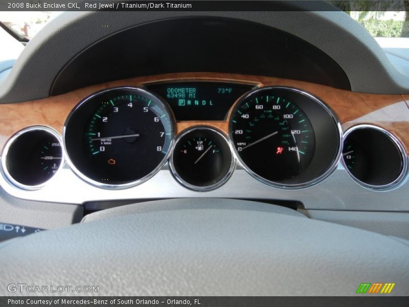 Red Jewel / Titanium/Dark Titanium 2008 Buick Enclave CXL