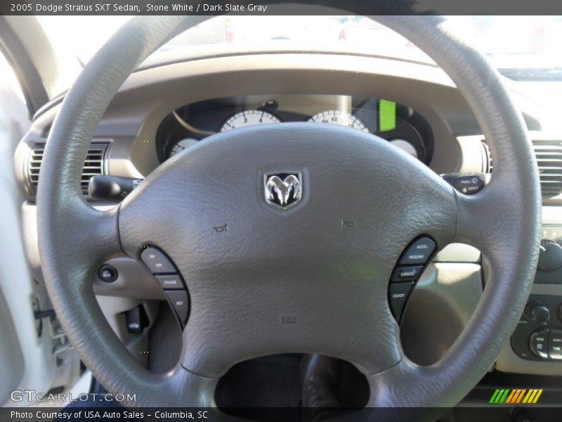 Stone White / Dark Slate Gray 2005 Dodge Stratus SXT Sedan