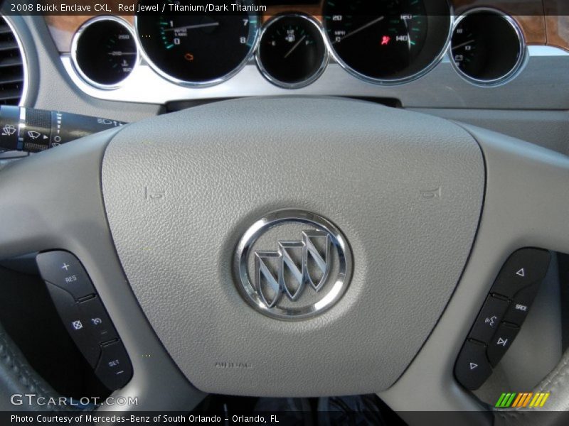 Red Jewel / Titanium/Dark Titanium 2008 Buick Enclave CXL
