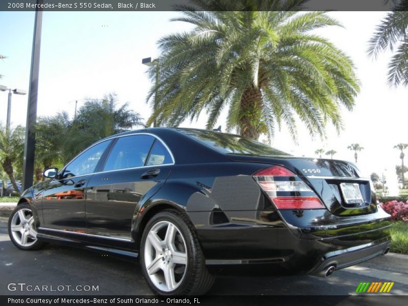 Black / Black 2008 Mercedes-Benz S 550 Sedan