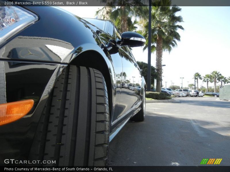 Black / Black 2008 Mercedes-Benz S 550 Sedan
