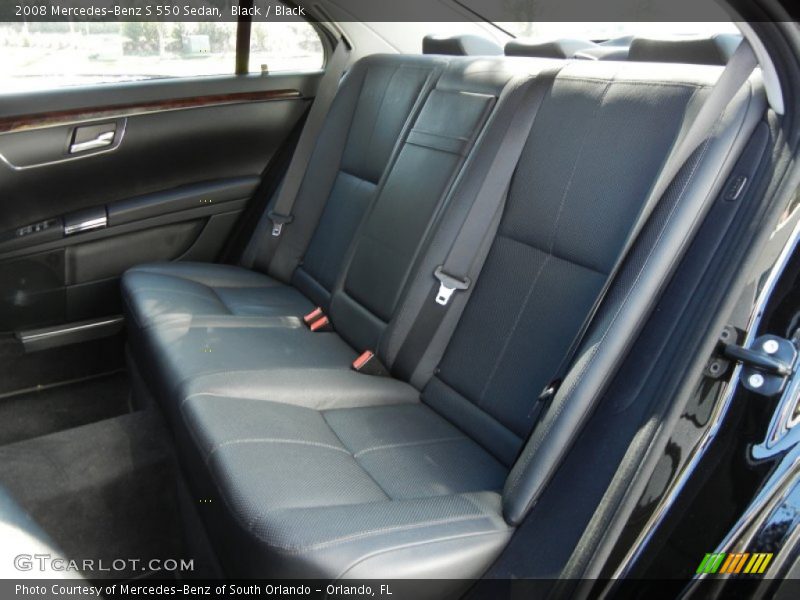 Black / Black 2008 Mercedes-Benz S 550 Sedan