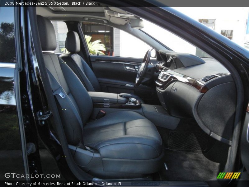 Black / Black 2008 Mercedes-Benz S 550 Sedan