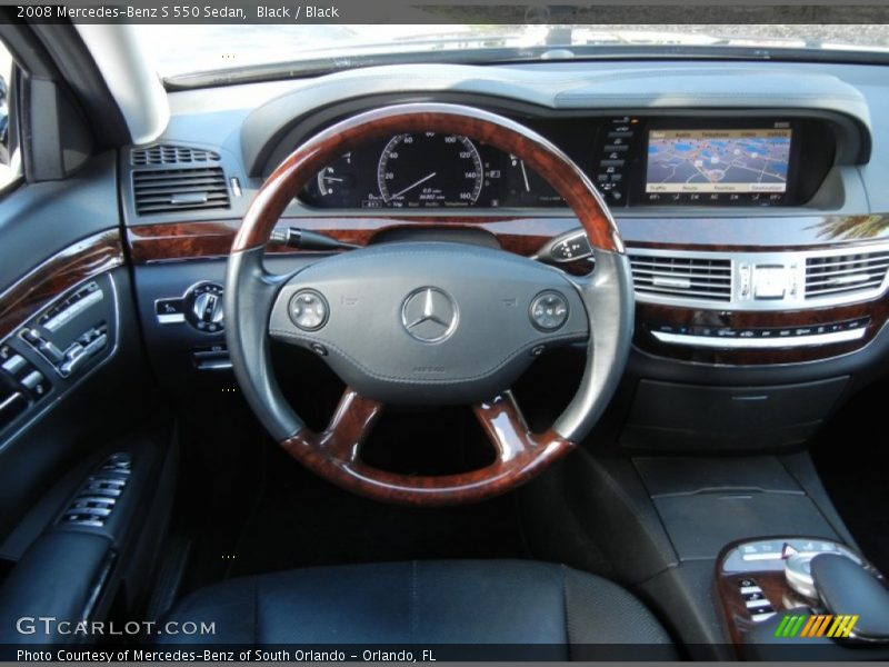 Black / Black 2008 Mercedes-Benz S 550 Sedan