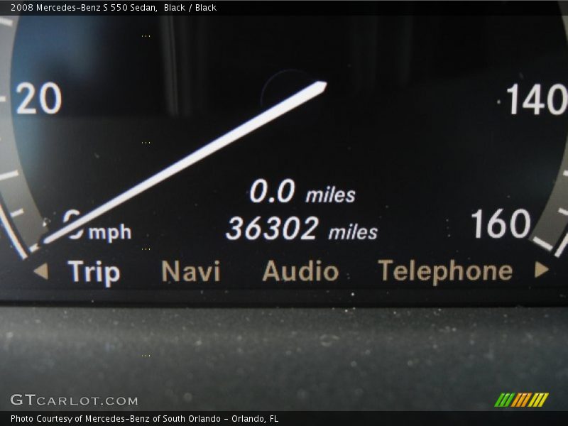 Black / Black 2008 Mercedes-Benz S 550 Sedan