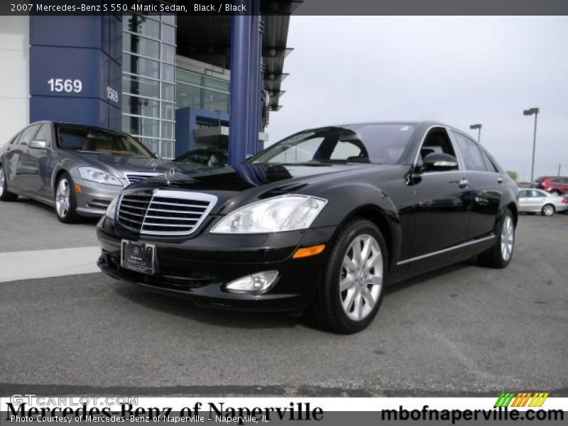 Black / Black 2007 Mercedes-Benz S 550 4Matic Sedan