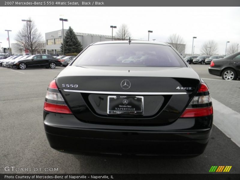 Black / Black 2007 Mercedes-Benz S 550 4Matic Sedan