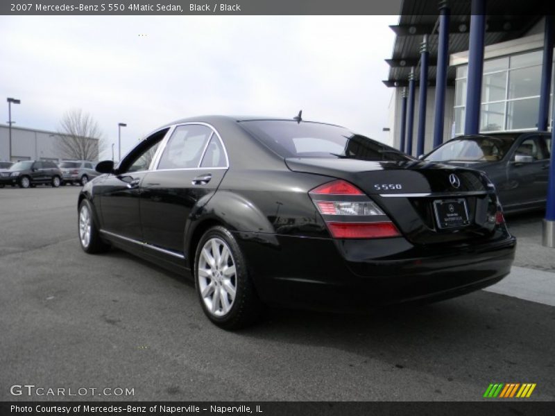 Black / Black 2007 Mercedes-Benz S 550 4Matic Sedan