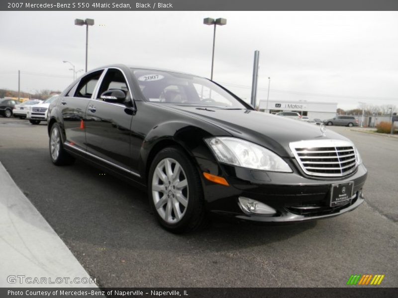 Black / Black 2007 Mercedes-Benz S 550 4Matic Sedan