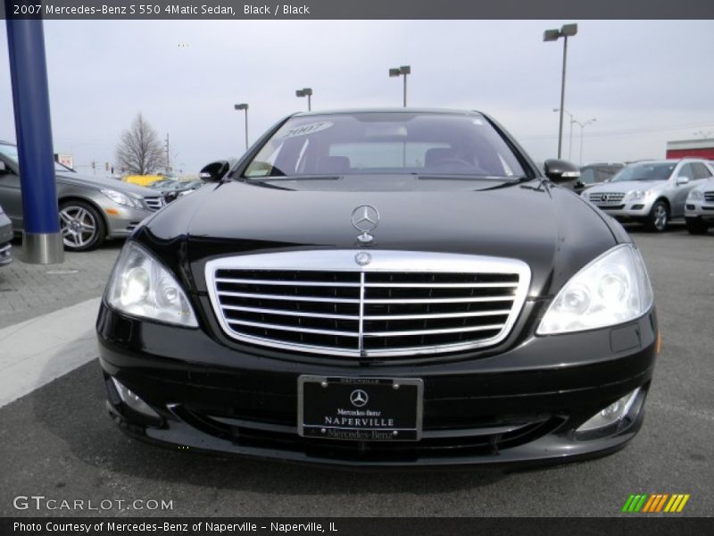 Black / Black 2007 Mercedes-Benz S 550 4Matic Sedan