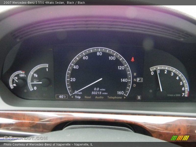 Black / Black 2007 Mercedes-Benz S 550 4Matic Sedan
