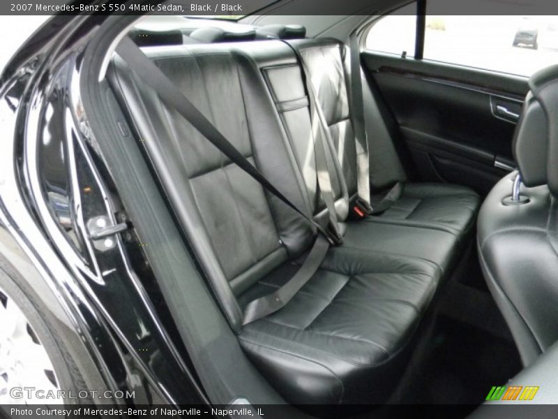 Black / Black 2007 Mercedes-Benz S 550 4Matic Sedan