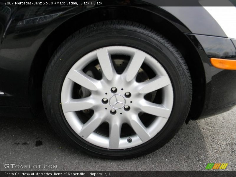 Black / Black 2007 Mercedes-Benz S 550 4Matic Sedan