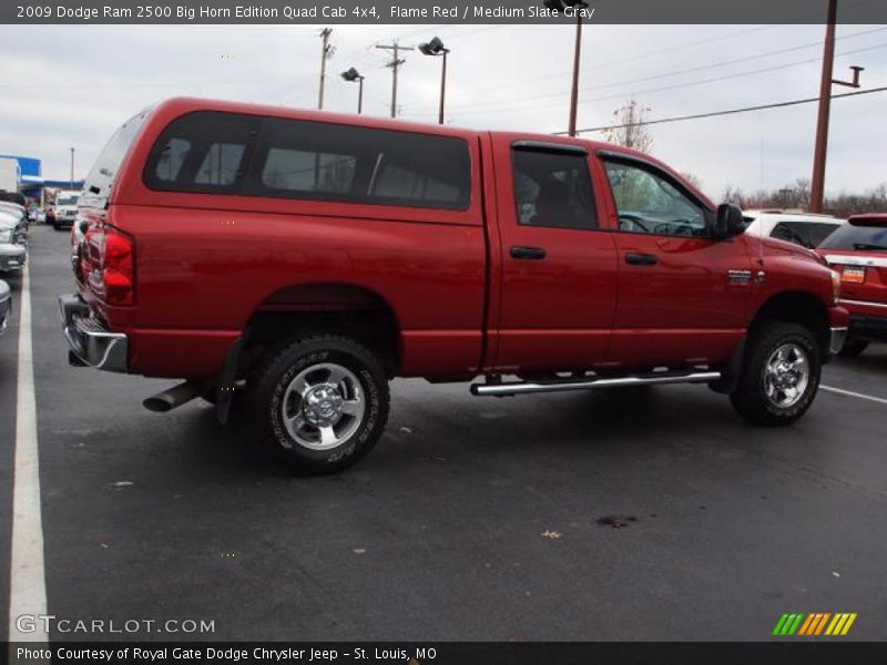 Flame Red / Medium Slate Gray 2009 Dodge Ram 2500 Big Horn Edition Quad Cab 4x4
