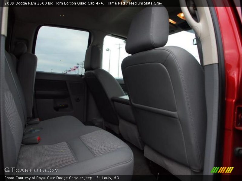 Flame Red / Medium Slate Gray 2009 Dodge Ram 2500 Big Horn Edition Quad Cab 4x4