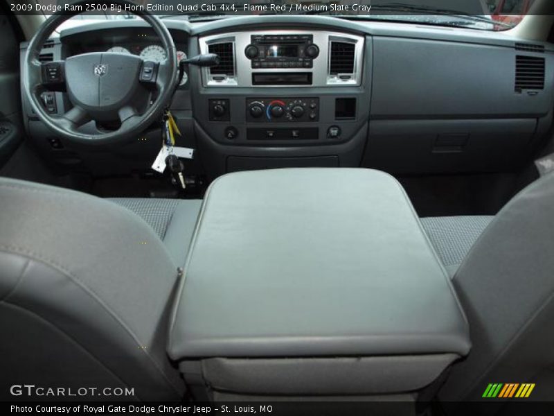 Flame Red / Medium Slate Gray 2009 Dodge Ram 2500 Big Horn Edition Quad Cab 4x4