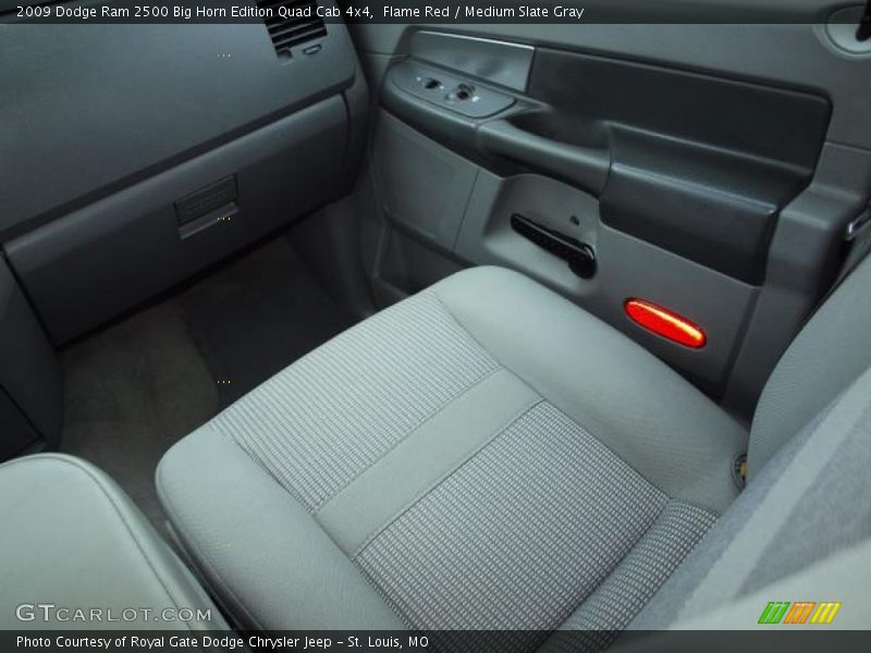Flame Red / Medium Slate Gray 2009 Dodge Ram 2500 Big Horn Edition Quad Cab 4x4