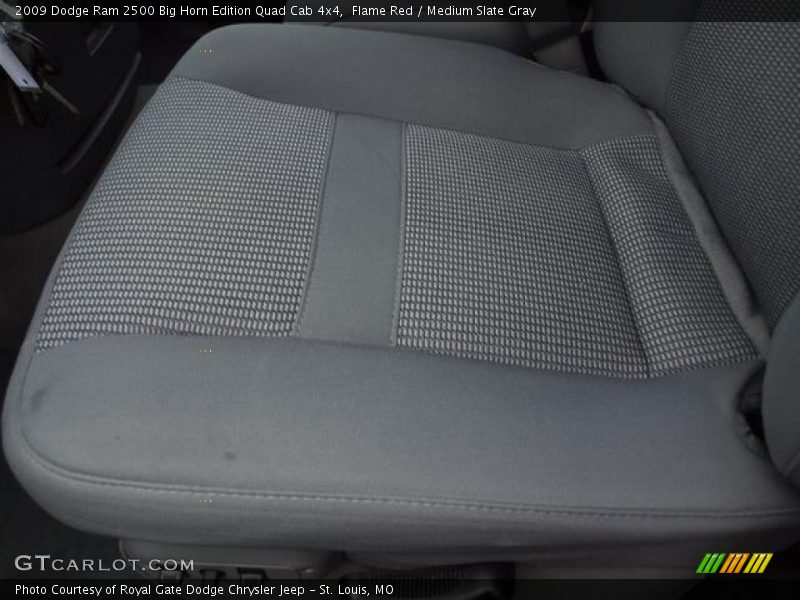 Flame Red / Medium Slate Gray 2009 Dodge Ram 2500 Big Horn Edition Quad Cab 4x4