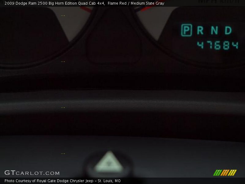 Flame Red / Medium Slate Gray 2009 Dodge Ram 2500 Big Horn Edition Quad Cab 4x4
