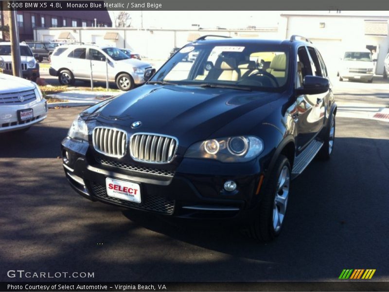Monaco Blue Metallic / Sand Beige 2008 BMW X5 4.8i