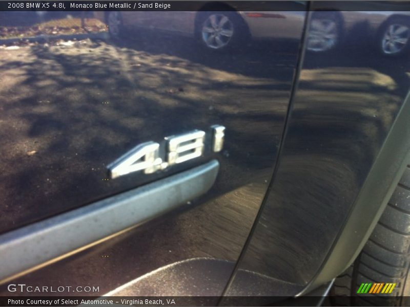 Monaco Blue Metallic / Sand Beige 2008 BMW X5 4.8i