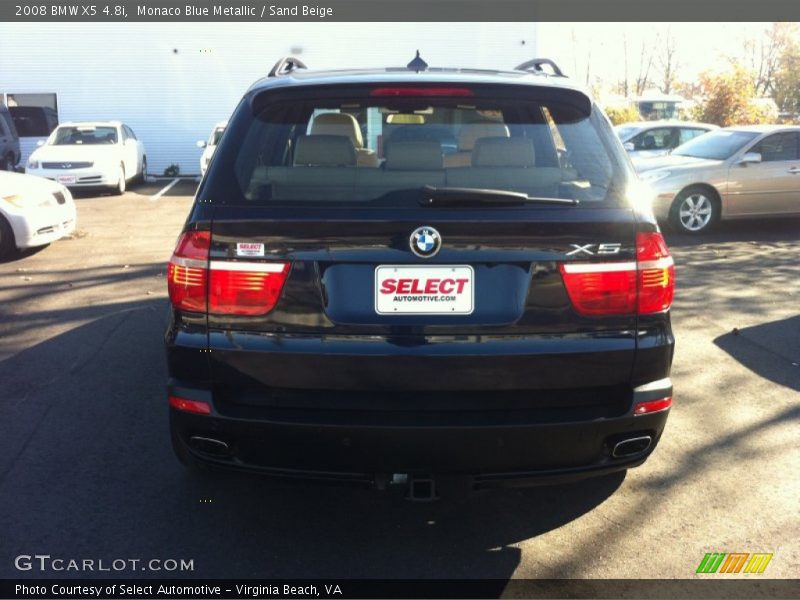 Monaco Blue Metallic / Sand Beige 2008 BMW X5 4.8i