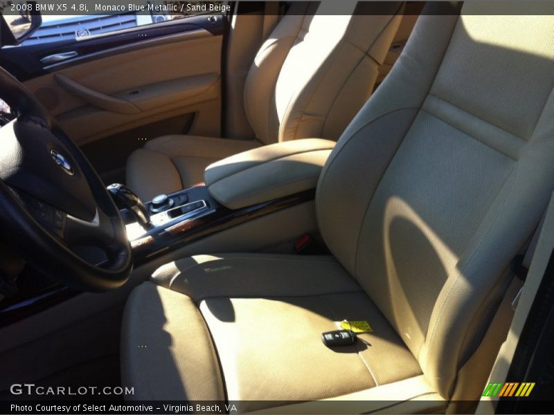 Monaco Blue Metallic / Sand Beige 2008 BMW X5 4.8i