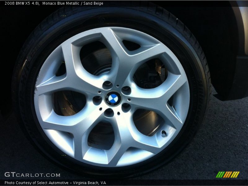 Monaco Blue Metallic / Sand Beige 2008 BMW X5 4.8i