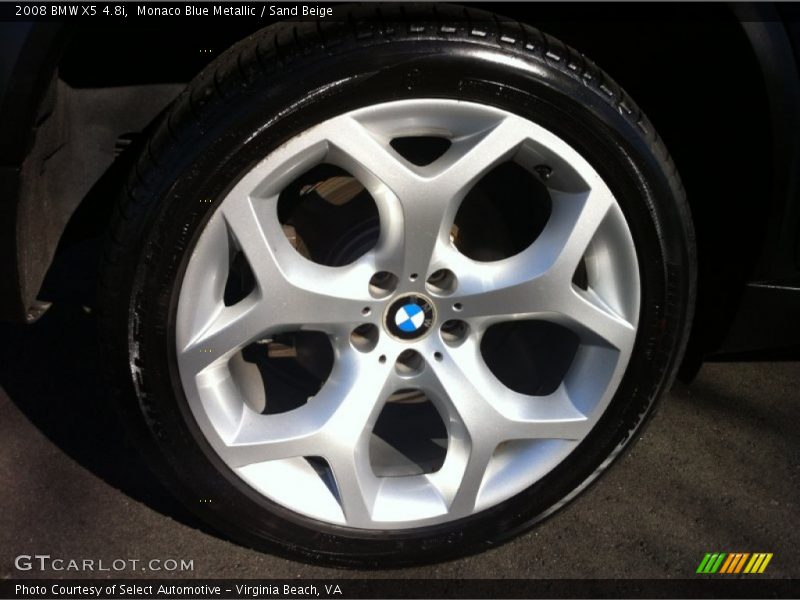 Monaco Blue Metallic / Sand Beige 2008 BMW X5 4.8i