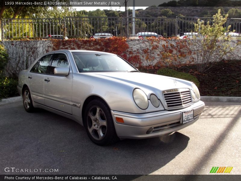 Brilliant Silver Metallic / Black 1999 Mercedes-Benz E 430 Sedan