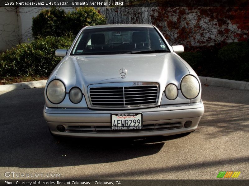 Brilliant Silver Metallic / Black 1999 Mercedes-Benz E 430 Sedan
