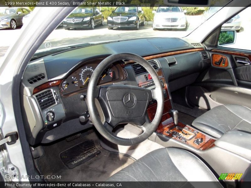 Brilliant Silver Metallic / Black 1999 Mercedes-Benz E 430 Sedan