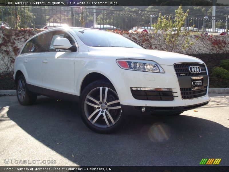 Calla White / Cardamom Beige 2008 Audi Q7 3.6 Premium quattro