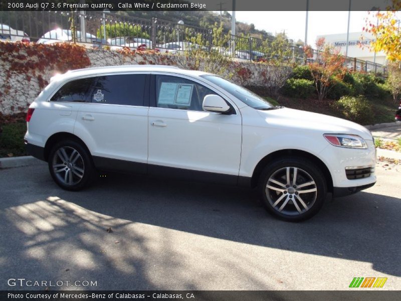 Calla White / Cardamom Beige 2008 Audi Q7 3.6 Premium quattro