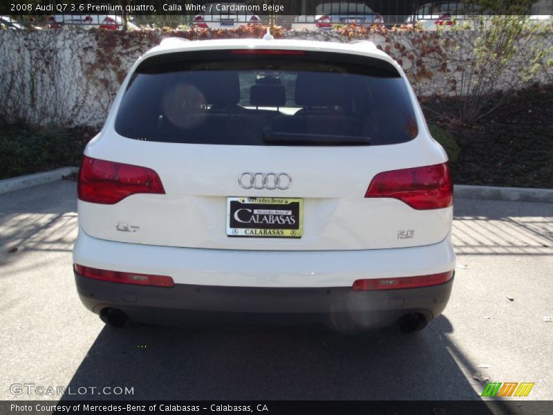 Calla White / Cardamom Beige 2008 Audi Q7 3.6 Premium quattro