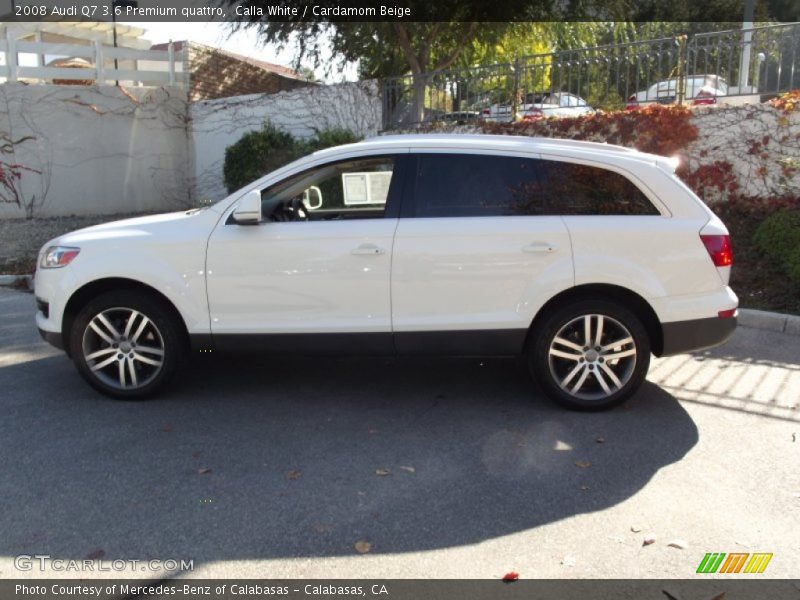 Calla White / Cardamom Beige 2008 Audi Q7 3.6 Premium quattro