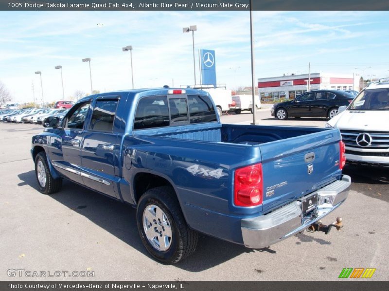 Atlantic Blue Pearl / Medium Slate Gray 2005 Dodge Dakota Laramie Quad Cab 4x4