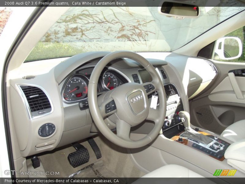 Calla White / Cardamom Beige 2008 Audi Q7 3.6 Premium quattro