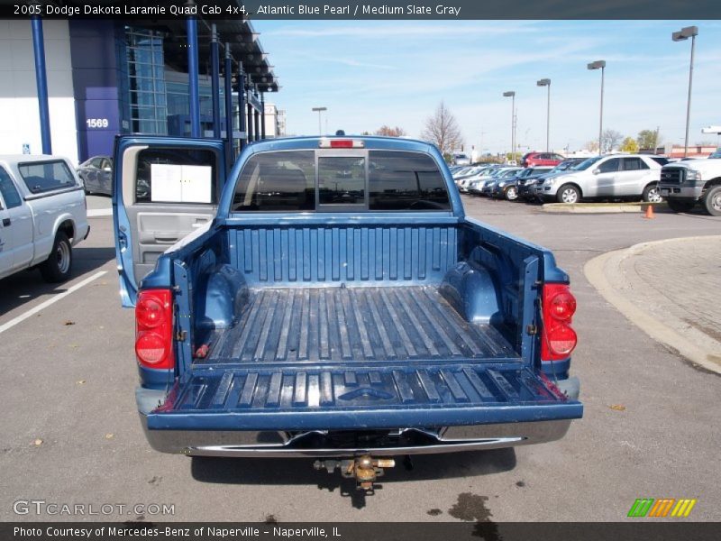 Atlantic Blue Pearl / Medium Slate Gray 2005 Dodge Dakota Laramie Quad Cab 4x4