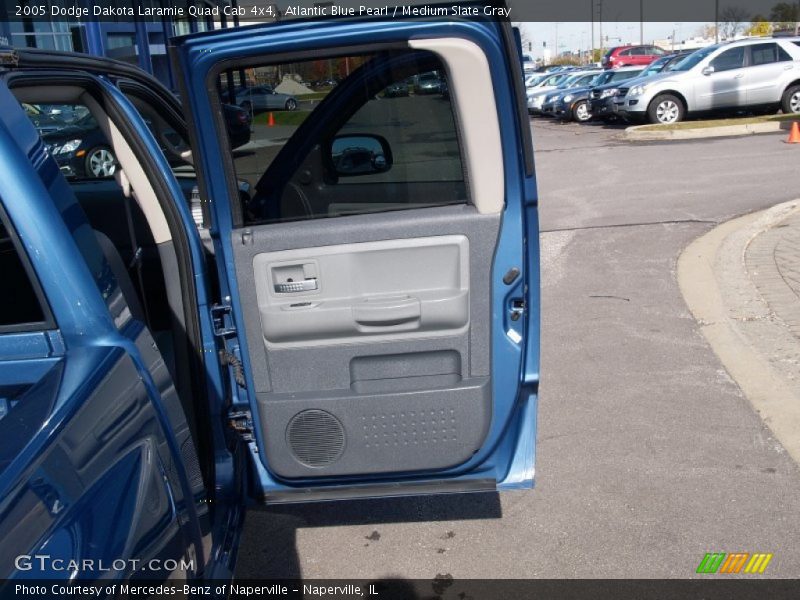 Atlantic Blue Pearl / Medium Slate Gray 2005 Dodge Dakota Laramie Quad Cab 4x4