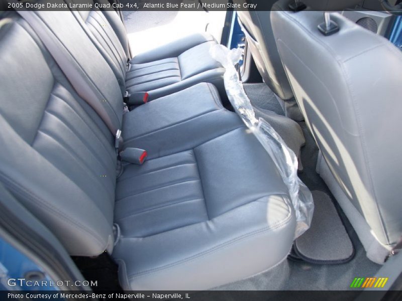 Atlantic Blue Pearl / Medium Slate Gray 2005 Dodge Dakota Laramie Quad Cab 4x4