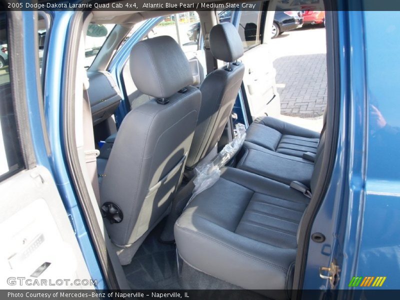 Atlantic Blue Pearl / Medium Slate Gray 2005 Dodge Dakota Laramie Quad Cab 4x4