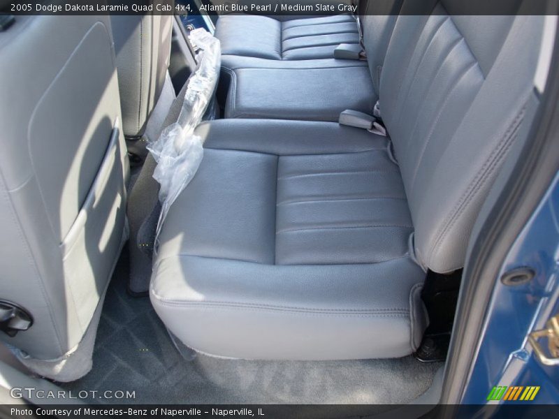 Atlantic Blue Pearl / Medium Slate Gray 2005 Dodge Dakota Laramie Quad Cab 4x4