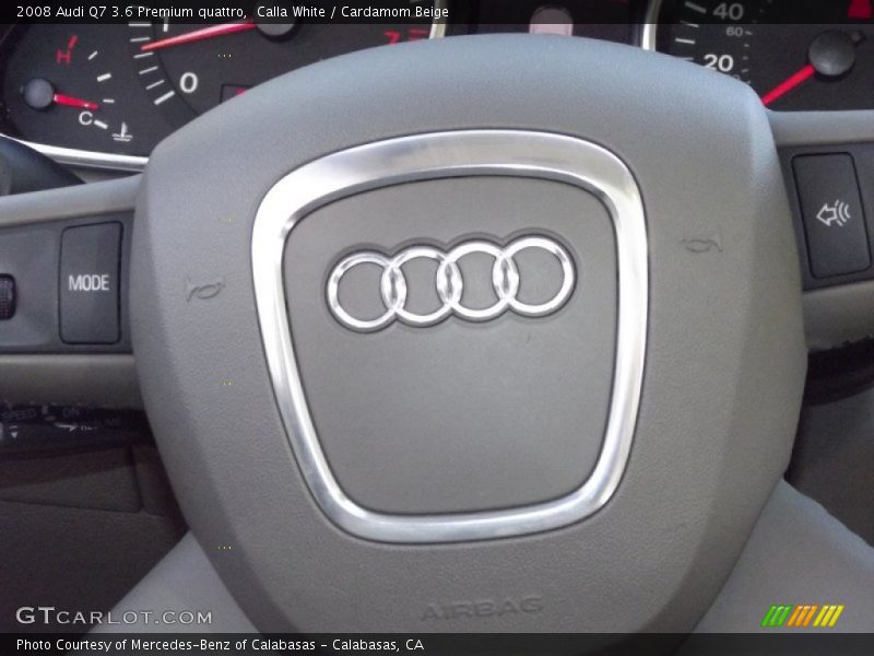Calla White / Cardamom Beige 2008 Audi Q7 3.6 Premium quattro