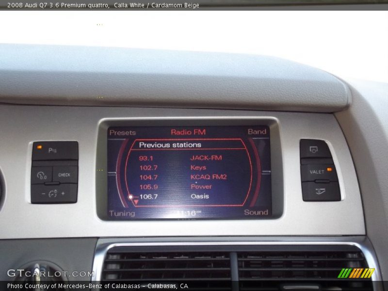 Calla White / Cardamom Beige 2008 Audi Q7 3.6 Premium quattro